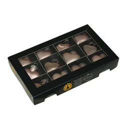 Szív 4 cm smokey rose S/12