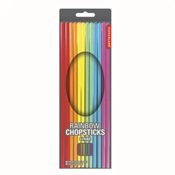 Evőpálcika szivárványos