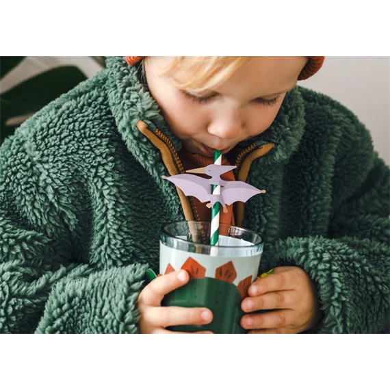 Szívószál pterodactyl 19,5 cm mix S/6