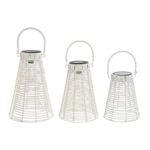 Szolár lámpa szett 20x20x30 cm S/3