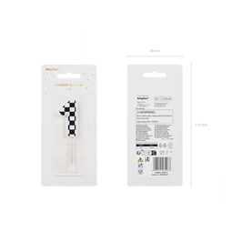 Szülinapi gyertya 1-es szám 5,5 cm mix