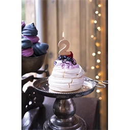 Szülinapi gyertya 2-es szám rózsaarany 4,5 cm