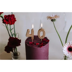 Szülinapi gyertya 6-os szám 4,5 cm arany