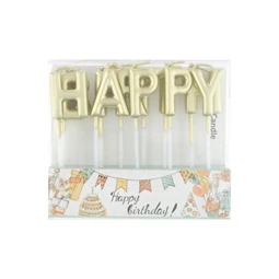 Szülinapi gyertya "Happy Birthday" 2,5 cm S/13