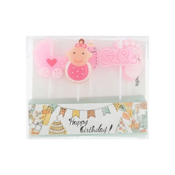 Szülinapi gyertya kislány 3,5 cm S/5