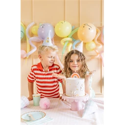 Szülinapi gyertya szivárvány 4,5 cm mix