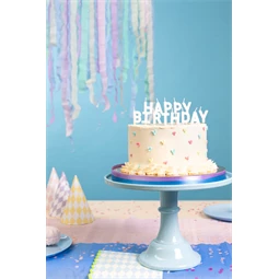 Szülinapi gyertyák boldog születésnapot 2,5 cm fehér S/13