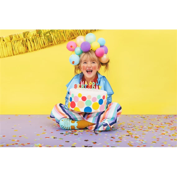 Szülinapi gyertyák happy birthday, mix, 2,5 cm S/13