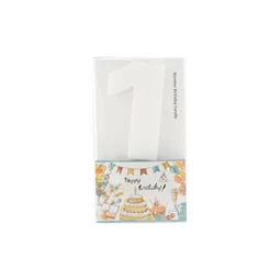 Szülinapi számgyertya 1-es 6 cm