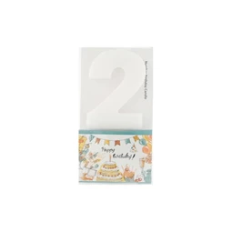 Szülinapi számgyertya 2-es 6 cm