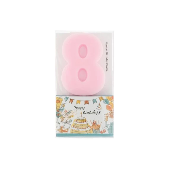 Szülinapi számgyertya 8-as 6 cm