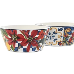 Tál mintás 550 ml 14x14x6,5 cm 2 féle