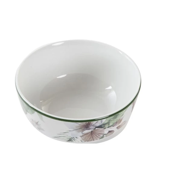 Tál trópusi mintás, zománcos 13,5x13,5x6,5 cm