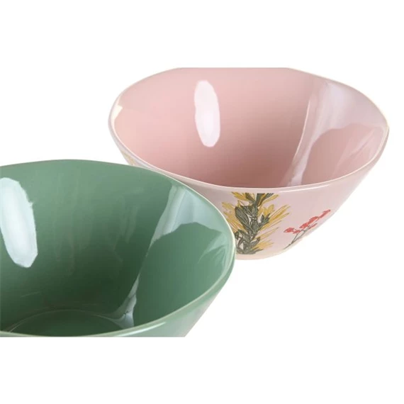 Tál virágos, vésett 16x16x7,4 cm 2 féle