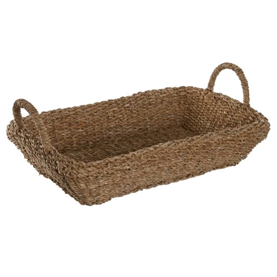 Tálca füllel, szögletes 51x31x11 cm