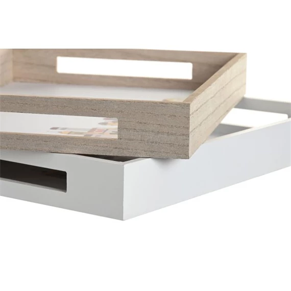 Tálca házakkal 40x30x5 cm 2 féle