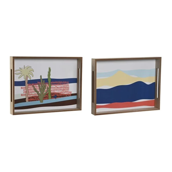 Tálca mintával 40x30x5 cm 2 féle