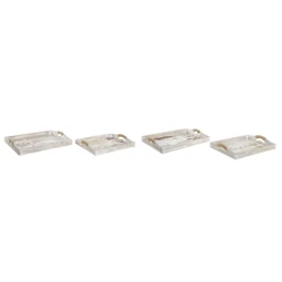 Tálca szett "HOME" felirattal 40x30x6 cm 2 féle S/2