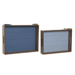 Tálca szett tengeri 40x30x7 cm S/2