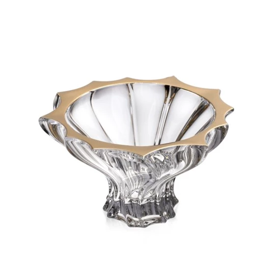 Tálka PLANTICA arany szegéllyel 15 cm