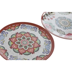 Tányér Mandala mintás 20,2x20,2x0,5 cm 2 féle