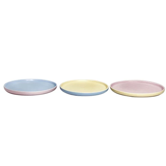 Tányér 19,5x19,5x2 cm 3 féle