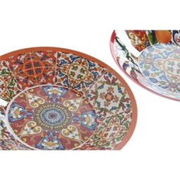 Tányér mintás 22,8x22,8x3,6 cm 2 féle