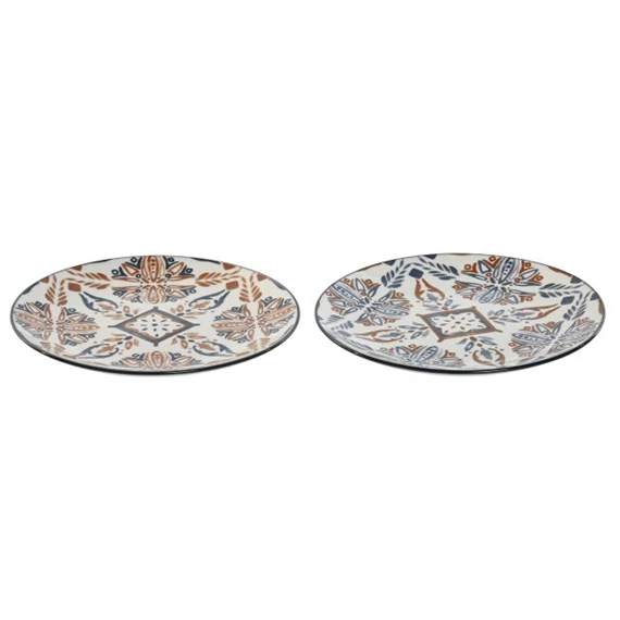 Tányér mintás 19,5x19,5x2 cm 2 féle