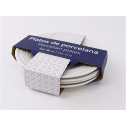 Tányér szett 19x19x2 cm S/4