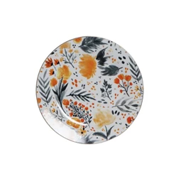 Tányér virágos 27x27x2,5 cm 2 féle