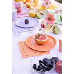 Papírtányér mix 21 cm S/6