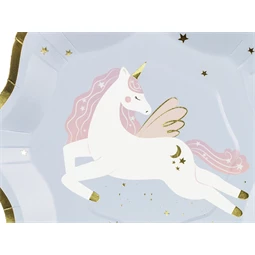 Tányérok unikornisos mix 18x18 cm S/6