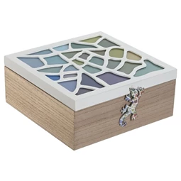 Tároló doboz szögletes 24x24x10 cm