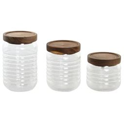 Tároló szett 8,5x8,5x14,5 cm 700 ml S/3