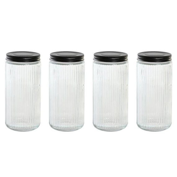 Tároló szett 9x9x20 cm 1000 ml S/4