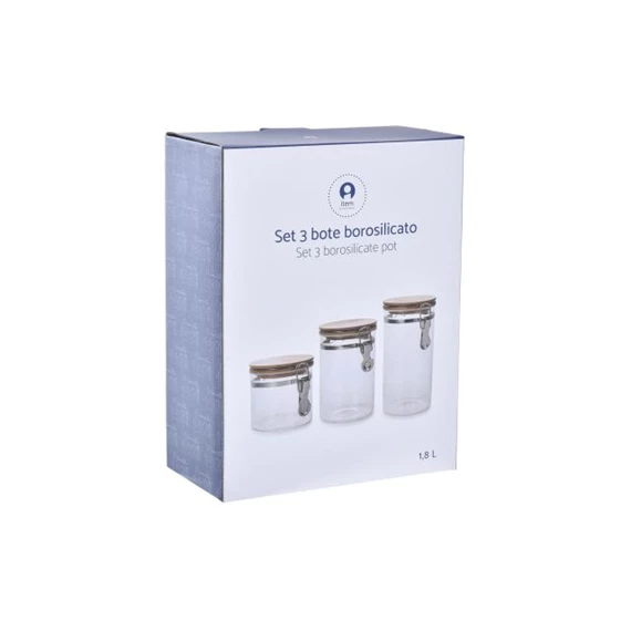 Tároló szett 12,5x12,5x21 cm S/3