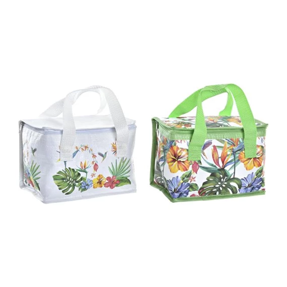 Táska hőtartó, trópusi mintás 21x14x13 cm 2 féle