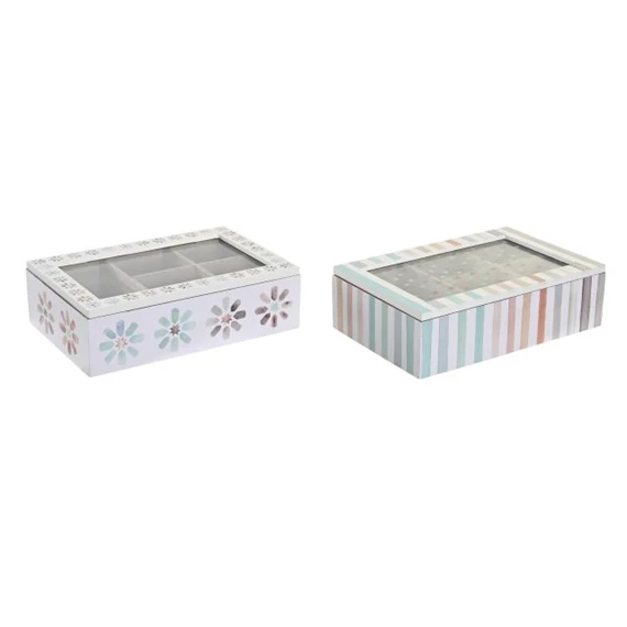 Teafilter tartó doboz 23x15x7 cm 2 féle