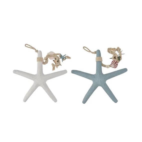 Tengericsillag kagylós dísszel, akasztós 38x5x46 cm 2 féle
