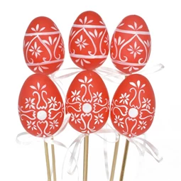 Tojás betűzős 6 cm S/6