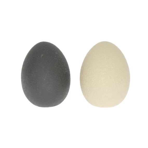 Tojás homokszórt felülettel 7,9x7,9x10,2 cm 2 féle