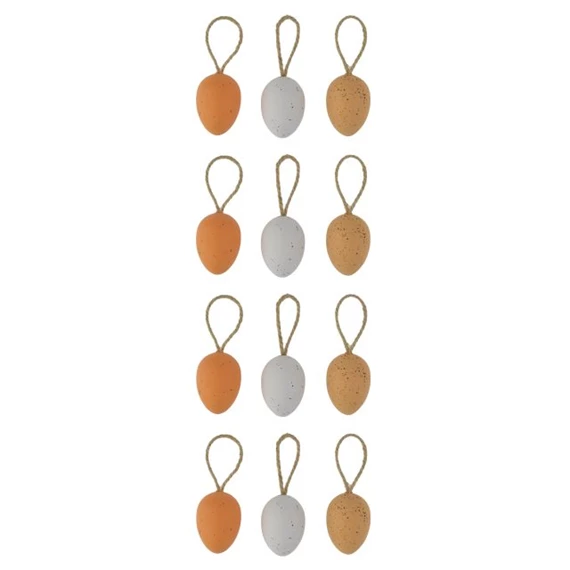 Tojás pöttyös, akasztós 4 cm S/12