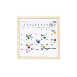 Törölhető tábla naptárral, mágneses, kicsi