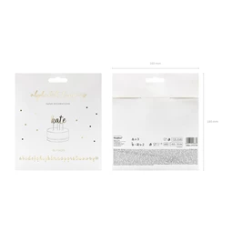 Tortadísz ábécé arany 9,5-12 cm S/53