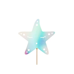 Tortadísz sellő irizáló 24,5 cm S/3