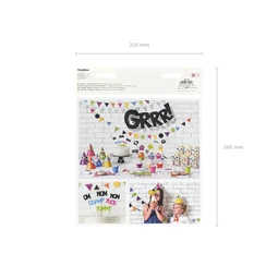 Tortadísz szörnyek - beszédbuborékok 13-21,5 cm S/6