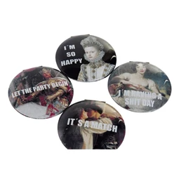 Tükör 7x7x1,3 cm 4 féle