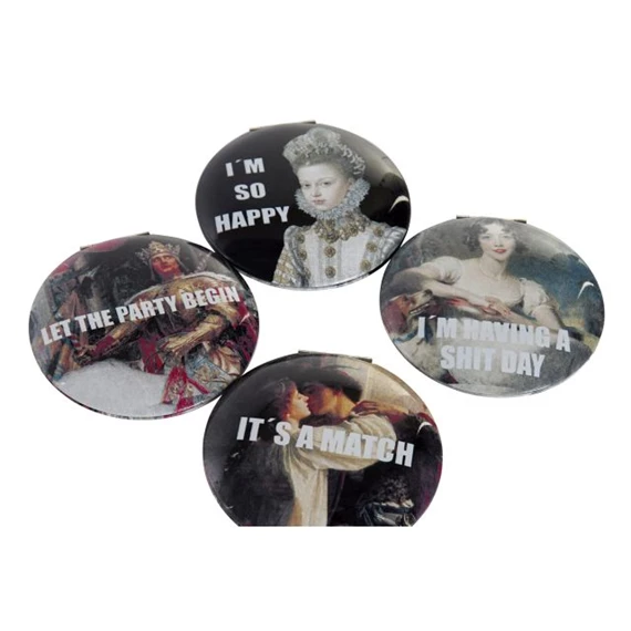 Tükör 7x7x1,3 cm 4 féle