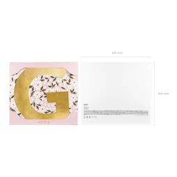 Tükör betű g arany 54x61 cm