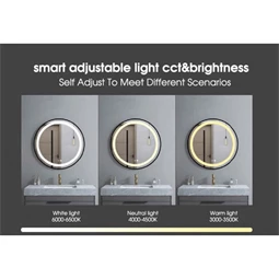 Tükör egész alakos, LED-es 60x5x165 cm